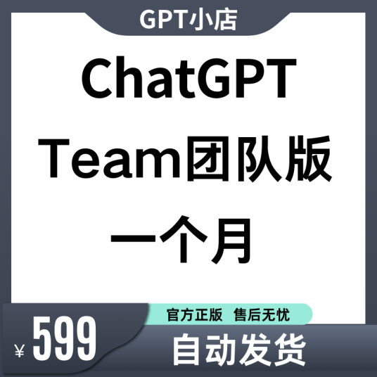 ChatGPT Team账号购买 | 可自己邀请一个人